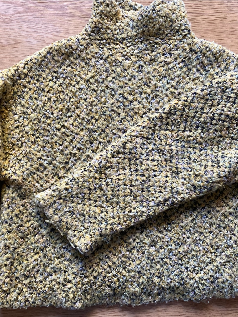 Women’s Phillip Lim Chunky Knit Sweater in Mustard, Black and Cream Mix